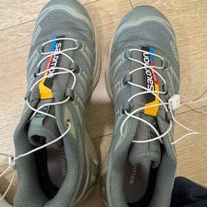 Salomon Green and Gray Running Shoes